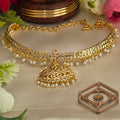 Choker necklace, set with white stones. Ahankaraka AKCK03.