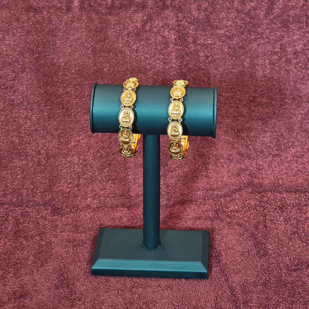 Bangles, oval Lakshmi motif. Ahankaraka AKBA121.