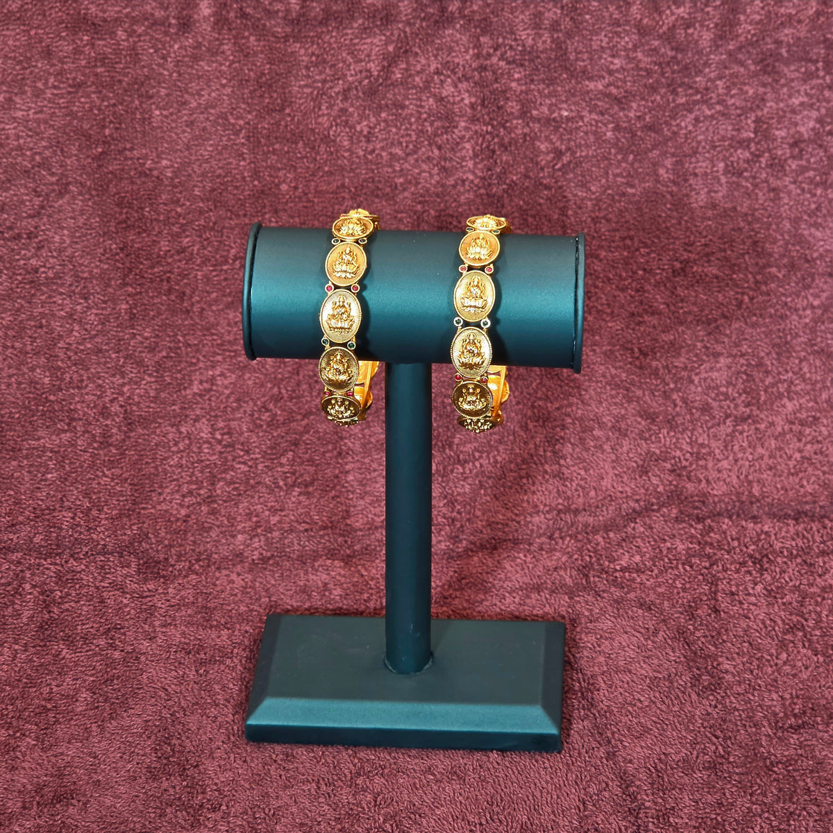 Bangles, oval Lakshmi motif. Ahankaraka AKBA121.