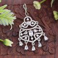 Maang tikka, set with American Diamond stones. Ahankaraka AKMT27.
