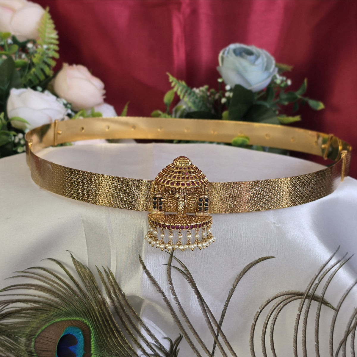 Hip belt, Dashavathara motif. Ahankaraka AKHB02.