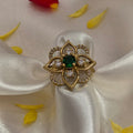 Finger ring, set with American Diamond stones. Ahankaraka AKFR17.